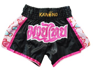 Kanong Kick boxing Shorts : KNS-501-Black