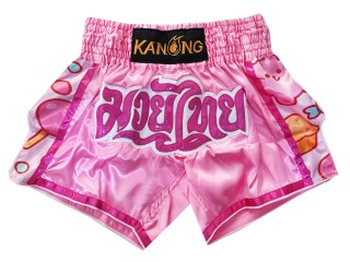 Kanong Kick boxing Shorts : KNS-501-Pink