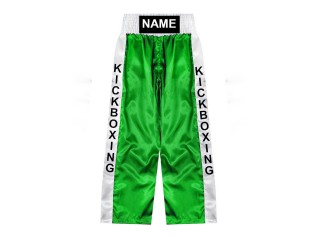 Custom Kickboxing Trousers : KNPANTS-001-Green