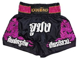 Personalize Muay Thai Shorts : KNSCUST-1268-Black