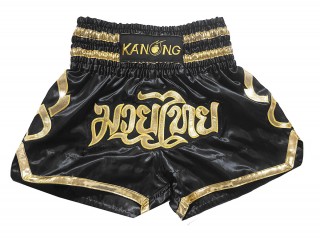 Kanong Kick boxing Shorts : KNS-121 Black
