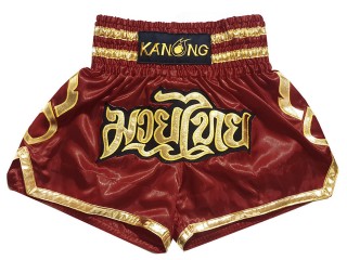 Kanong Kick boxing Shorts : KNS-121 Maroon