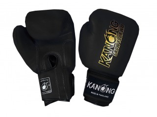 Kanong Kickboxing Gloves : Simple Black