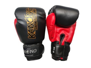 Kanong Kids Kickboxing Gloves : Black and Red