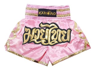 Kanong Womens Kick boxing Shorts : KNS-121 Pink