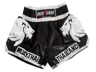 Boxsense Muay Thai Shorts womens: BXS-303 Black-W