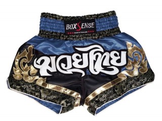 Boxsense Kickboxing Shorts : BXS-086 Navy and Black