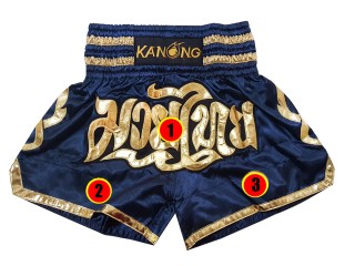 Shorts Muay Thai Enfants - Kickboxing, MMA, Arts Martiaux, Ceinture élastique Réglable, Tissu Respirant