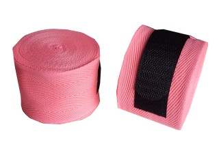 Boxsense Muay Thai Elastic Handwraps : Pink