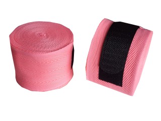 Muay Thai Equipment - Boxing Handwraps (Elastic) : Pink