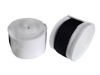 Muay Thai Equipment - Boxing Handwraps (Elastic) : White