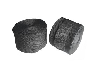 Muay Thai Equipment - Boxing Handwraps (Elastic) : Black