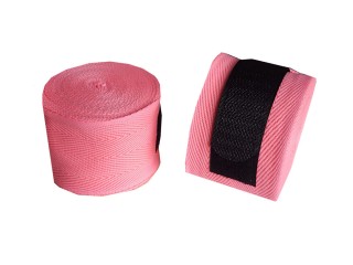 Muay Thai Kids Kickboxing Elastic Handwraps : Pink