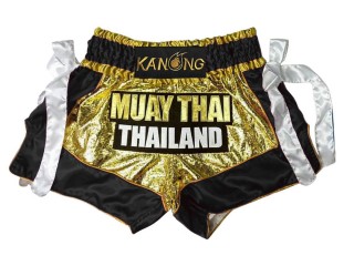 Kanong Kick boxing Shorts : KNS-152-Gold-Black