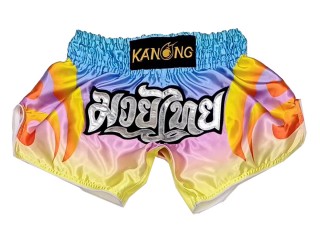 Kanong Retro Muay Thai Shorts : KNSRTO-508