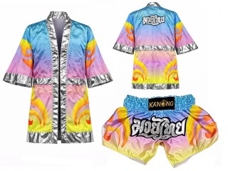 Muay Thai set - Custom Muay Thai Robe and Muay Thai Shorts : SET-508
