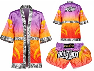 Muay Thai set - Custom Muay Thai Robe and Muay Thai Shorts : SET-509