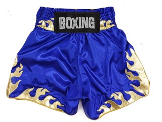 Custom made Boxing Shorts : KNBSH-038-Blue