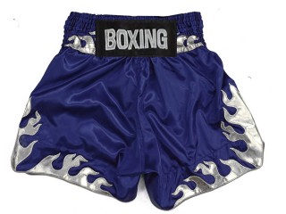 Custom made Boxing Shorts : KNBSH-038-Navy