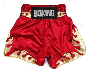Custom made Boxing Shorts : KNBSH-038-Red