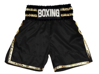 Custom made Boxing Shorts : KNBSH-039-Black