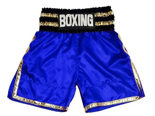 Custom made Boxing Shorts : KNBSH-039-Blue