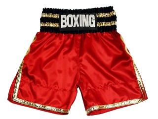 Custom made Boxing Shorts : KNBSH-039-Red