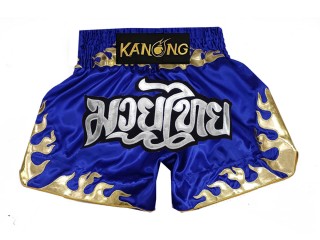 Kanong Kick boxing Shorts : KNS-145-Blue