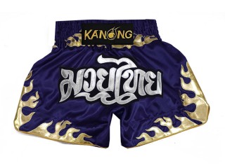 Kanong Kick boxing Shorts : KNS-145-Navy