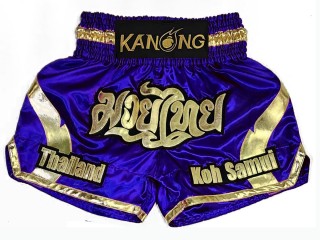 Kanong Custom Black and Red Muay Thai Shorts : KNSCUST-1201