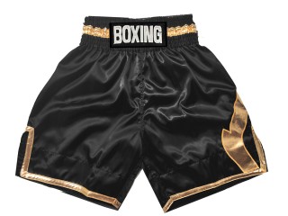 Custom Boxing Pants  : KNBSH-036-Black-Gold