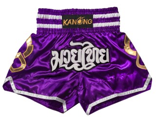 Kanong Kick boxing Shorts : KNS-143-Purple