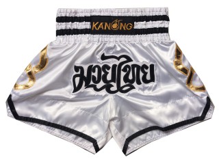 Kanong Kick boxing Shorts : KNS-143-White