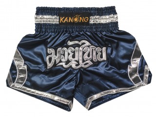 Kanong Muay Thai boxing Shorts : KNS-144-Navy