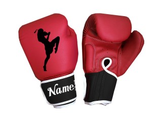 Personalised Blue Muay Thai Boxing Gloves : KNGCUST-086