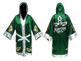 Personalized Muay Thai Robe : KNFIR-143-Green