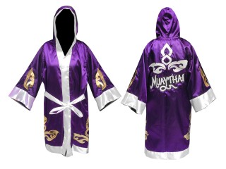 Personalized Muay Thai Robe : KNFIR-143-Purple