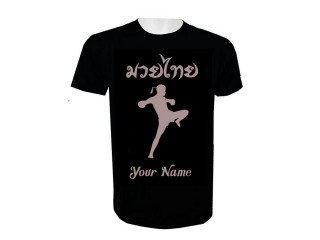 Customised Muay Thai T-Shirt with Name : KNTSHCUST-015