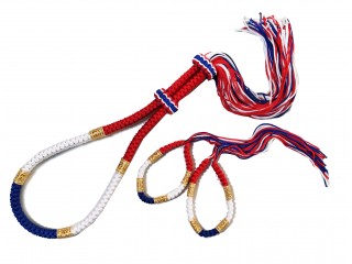 Muay Thai Mongkol Head Band + Prajead Arm bands : ThaiStyle-Thai Flag