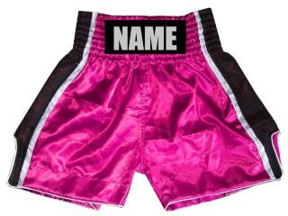 Custom Boxing Trunks, Customize Boxing Shorts : KNBSH-027-Pink