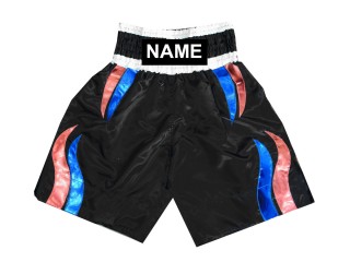 Custom Boxing Trunks, Customize Boxing Shorts : KNBSH-028-Black