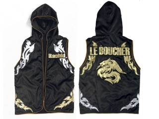 Personalized Mens  Boxing Hoodies / Muay Thai Jacket : Black