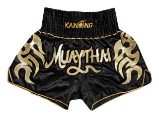 Kanong Kids Kickboxing Shorts : KNS-134-Black-K