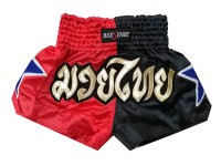Boxsense Kids Muay Thai Fight Shorts : BXSKID-004 Red/Black