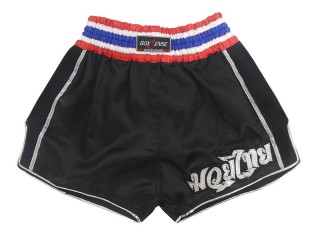 Boxsense Kids Retro Kickboxing Shorts : BXSRTO-001 Black