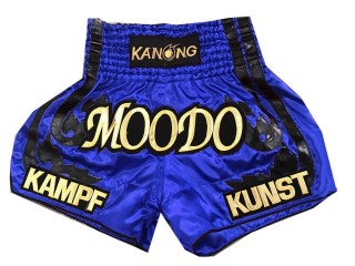 Kanong Custom Blue Muay Thai Shorts : KNSCUST-1057