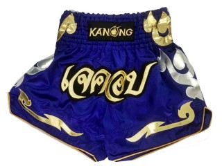 Kanong Custom Blue Muay Thai Shorts : KNSCUST-1081