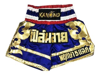 Kanong Custom Blue Muay Thai Shorts : KNSCUST-1098
