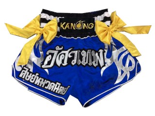 Kanong Custom Blue Ribbons Muay Thai Shorts : KNSCUST-1109