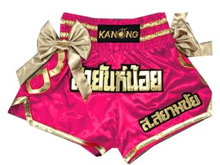 Kanong Custom Pink Muay Thai Shorts : KNSCUST-1022
